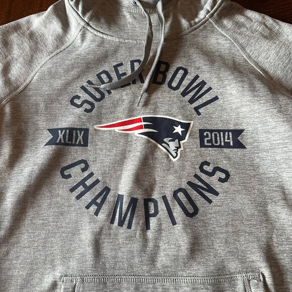 Nike New England Patriots Superbowl Champions Sweatshirt Youth Large Hoodie 2014 - Picture 2 of 3